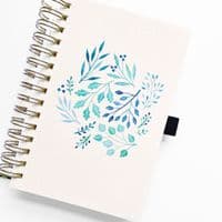 Archer & Olive - A5 Watercolour Notebook -  Fleur-De-Bleu